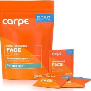 Carpe Sweat Absorbing Face Wipes